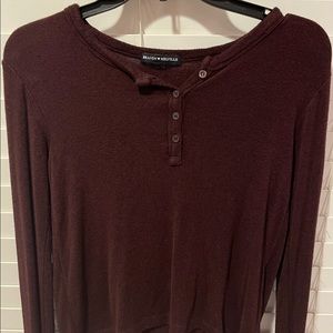 Brandy Melville maroon long sleeve